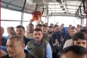 Afghanistan: Evacuated Indians from Kabul chant ‘Bharat Mata Ki Jai’ after landing in Gujarat’s Jamnagar