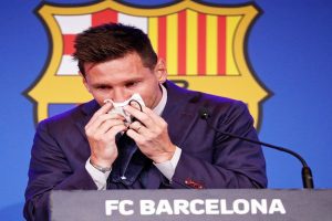 Not prepared for this, this is very difficult: Messi in tears at farewell Barcelona press conference