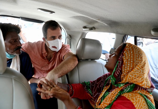 Rahul Gandhi meets family of minor girl raped, killed in Delhi's Nangal