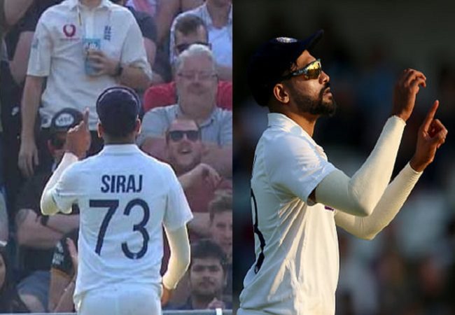 Mohammed Siraj gestures ‘1-0’ gives a perfect reply to English crowd; video goes viral
