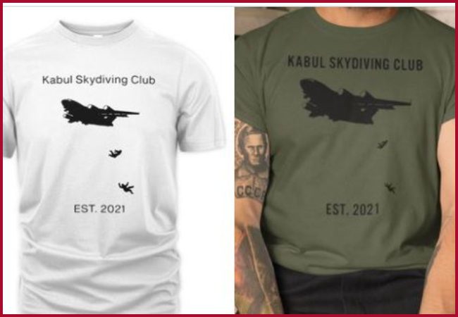 T-shirt mocking Afghans falling from plane surfaces online, slammed & shamed by netizens