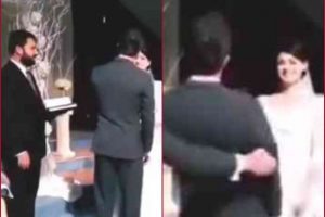 SHOCKING! Groom faints after kissing his bride-Here is what happens NEXT (Video)