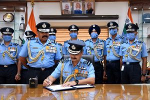 Air Chief Marshal VR Chaudhari takes over as new IAF chief; See Pics