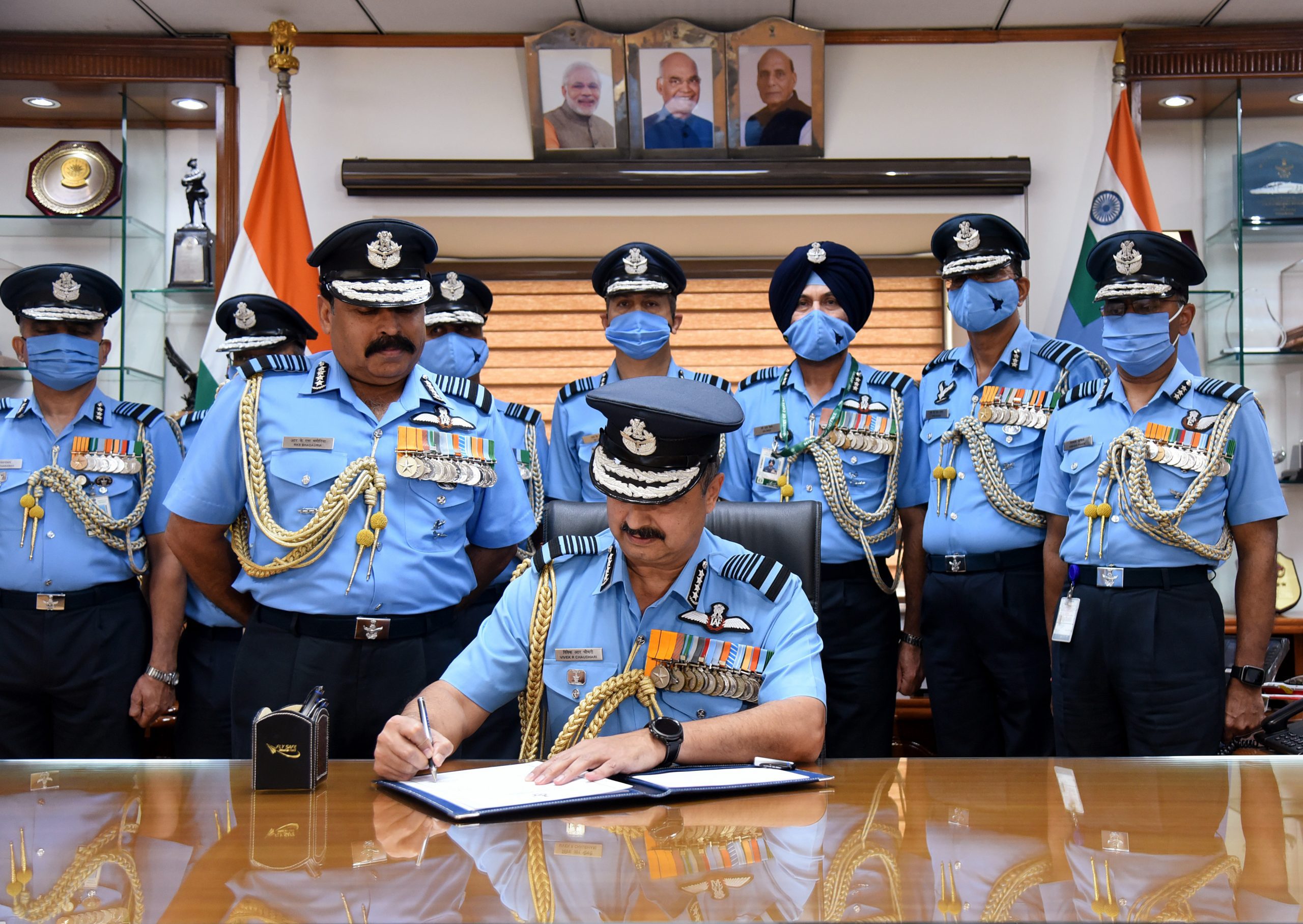 Air Chief Marshal VR Chaudhari takes over as new IAF chief; See Pics