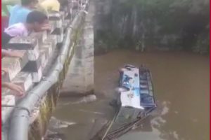 4 dead as bus falls into river in Meghalaya