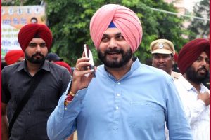Navjot Singh Sidhu arrives at AICC office to discuss organisational matters