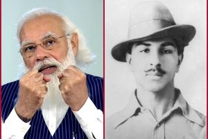 Bhagat Singh’s courageous sacrifice ignited spark of patriotism among people: PM Modi