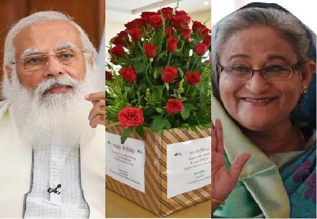 Bangladesh PM Sheikh Hasina sends 71 roses to greet PM Modi on his 71st birthday