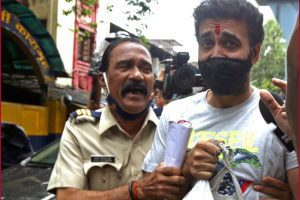 Raj Kundra walks out of jail; See Pics