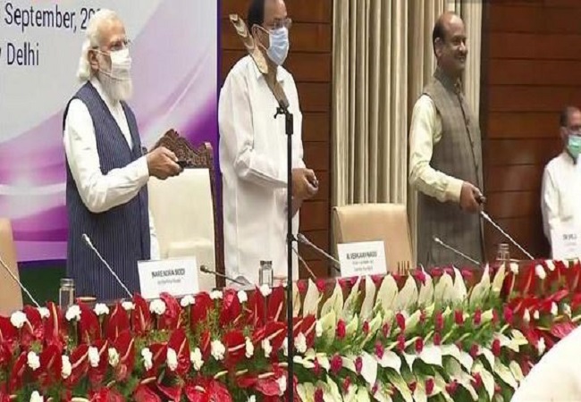 PM Modi, Venkaiah Naidu, Om Birla launch Sansad TV