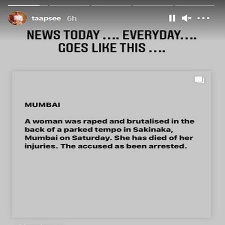 Taapsee story