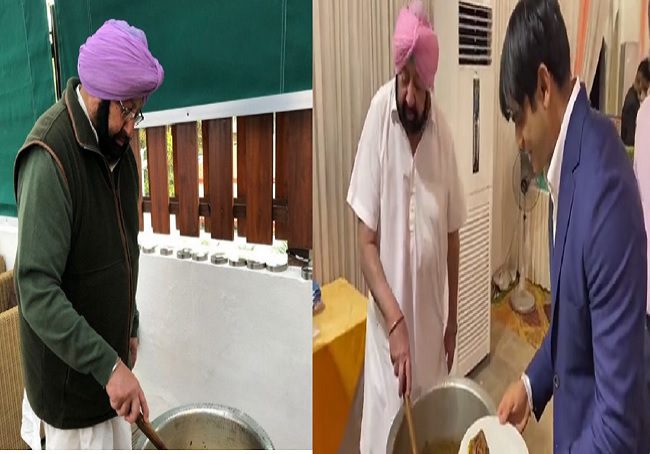 Punjab: Capt keeps his promise, cooks & serves special meal to Neeraj Chopra & other Olympians…WATCH