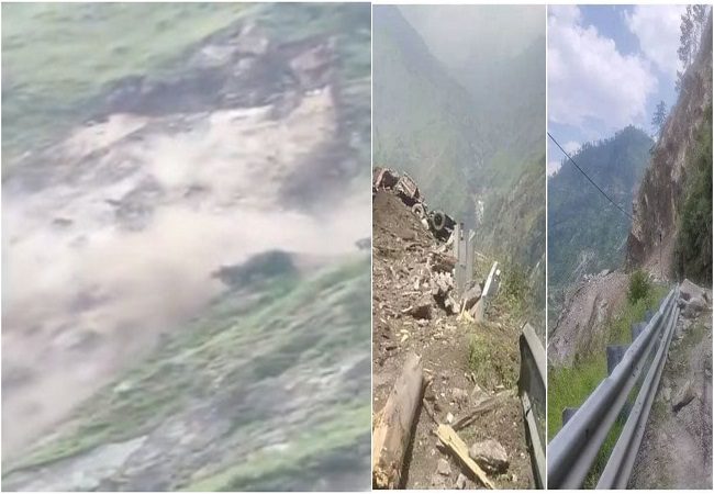 Another major landslide in Himachal, highway blocked; scary footage emerges ..... WATCH
