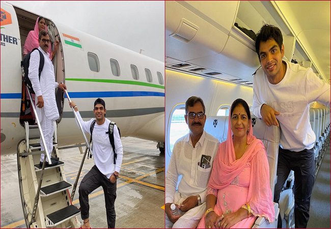 Olympic hero Neeraj Chopra's dream comes true, exhilarated at 'first flight' with parents