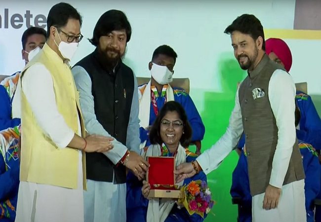 Tokyo 2020 Paralympics medal winners receive grand reception, felicitated by Sports Minister