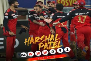 Watch: How RCB’s Harshal Patel took hat-trick against MI