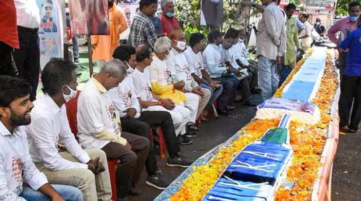 PM Modi’s birthday: BJP workers cut 71-feet-long syringe-shaped cake in MP