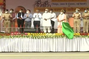 UP CM Yogi flags off cycle rally as part of ‘Azadi ka Amrit Mahotsav’