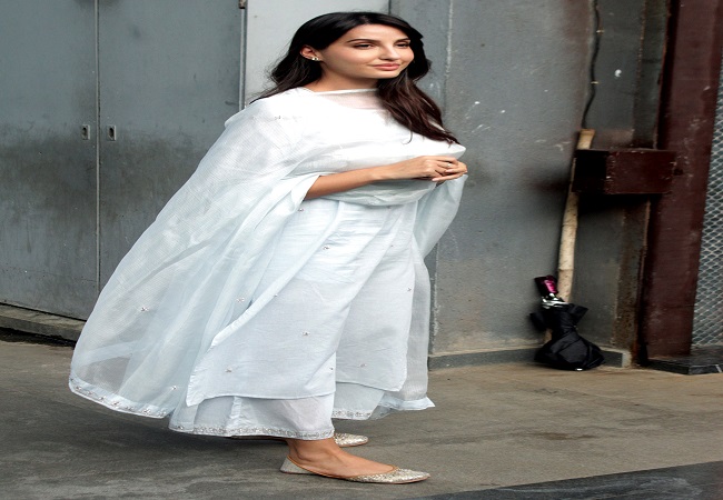 Nora Fatehi arrived at ED office in connection with Sukesh Chandrashekhar case