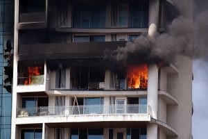 Fire breaks out in 60-storey residential building in Mumbai; See Pics