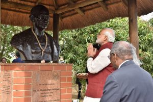 PM Modi shares Bapu’s ideals with the world- See here