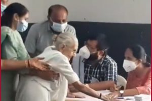 Gandhinagar civic polls: PM Modi’s mother Heeraben casts her vote ( Video)