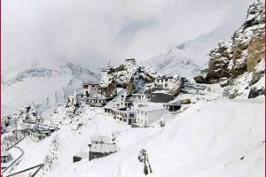 Himachal Pradesh: Dhankhar village receives fresh snowfall; See Pics