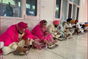 Punjab CM Charanjit Singh Channi’s son gets married at gurudwara in Mohali