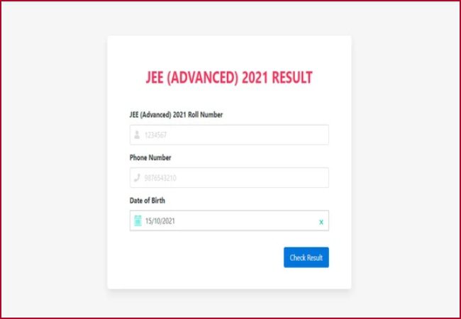 JEE Advanced Result 2021 Announced @ jeeadv.ac.in:  Check Toppers List, Answer Key here