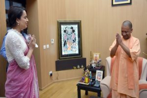 Kangana Ranaut meets CM Yogi at his residence, to be brand ambassador of ODOP
