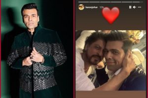Karan Johar shares all smiles picture with SRK post Aryan Khan’s bail