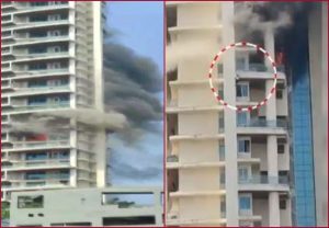 Mumbai: One person dead in fire at Avighna Park apartment building on Curry Road