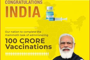 India crosses landmark 100 crore COVID-19 vaccine inoculations