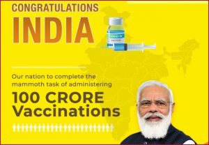 India crosses landmark 100 crore COVID-19 vaccine inoculations