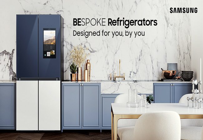 Samsung introduces BESPOKE range of refrigerators with glamourous looks and cutting-edge technology