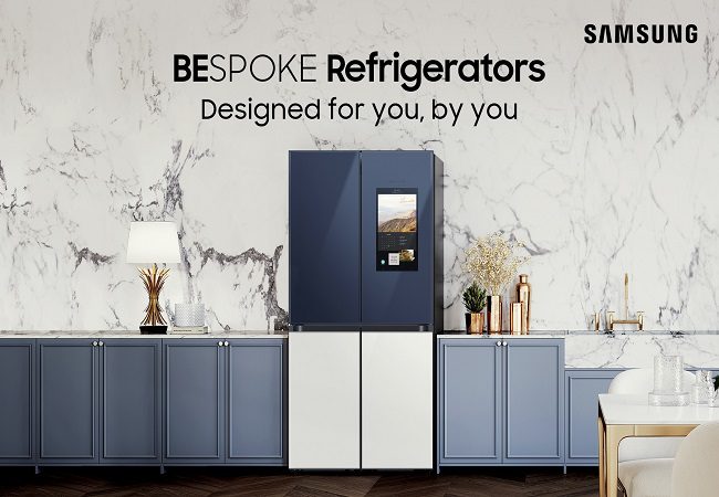 Samsung introduces BESPOKE range of refrigerators with glamourous looks and cutting-edge technology