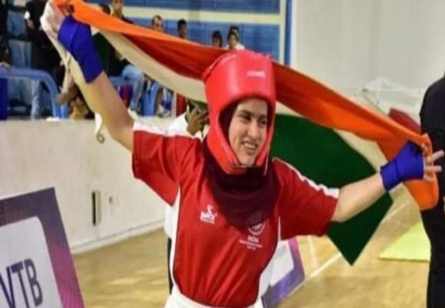 13-year-old Kashmiri girl scripts history by bagging gold at World Kickboxing Championship
