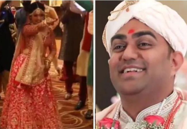 Desi bride makes a grand wedding entry dancing on the song Nachdi Phira; Video goes viral