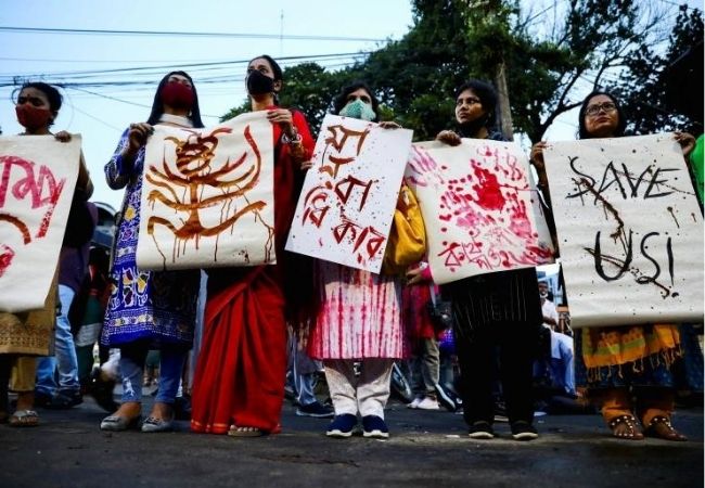 Protest against Bangladesh's violence