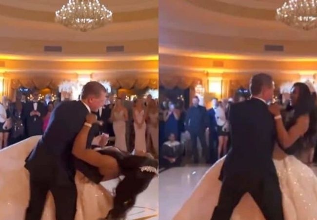 ‘Falling in love’: Bride & groom tremble down while dancing on their big fat day; Watch VIDEO