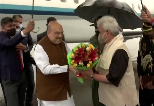 Amit Shah reaches Srinagar for his 3-day visit to J-K; first since Article 370 scrapped