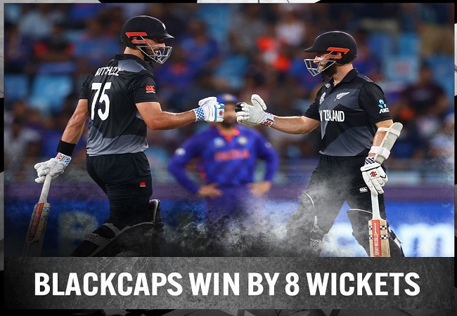 T20 WC: New Zealand beat India by 8 wickets as Boult, Mitchell shine in Dubai
