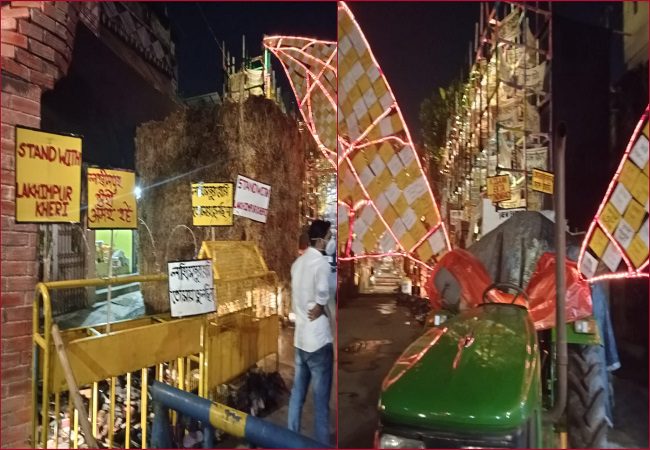 Durga Puja pandal in Kolkata focuses on farmers protest, showcases Lakhimpur Kheri incident