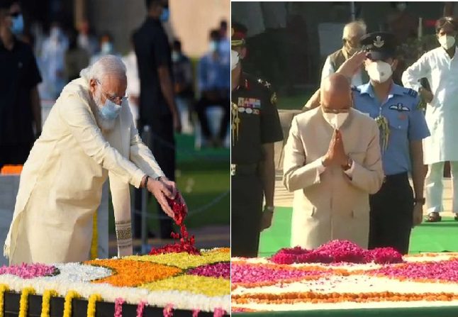 President Kovind, PM Modi pays tributes to Lal Bahadur Shastri on his 117th birth anniversary at Vijay Ghat