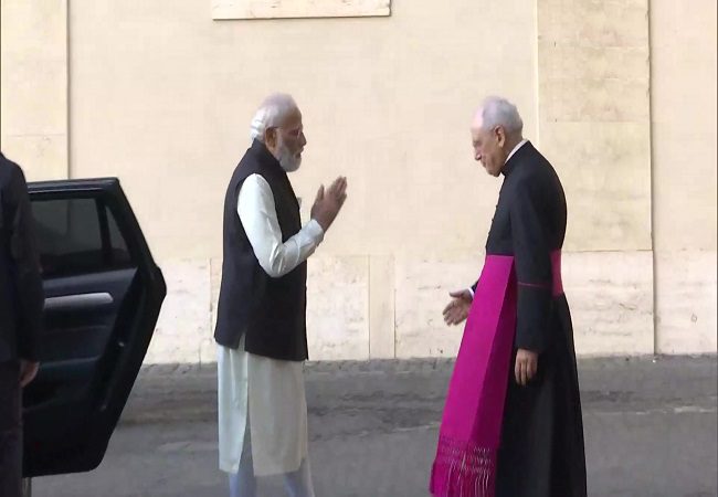 PM Modi arrives in Vatican City to meet Pope Francis ahead of G20 Summit
