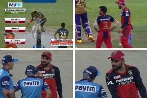 IPL 2021 Eliminator: Kohli fumes at on-field umpire over wrong decision, throws ball onto the pitch in frustration