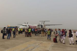 Uttar Pradesh: First flight takes off from Kushinagar International airport