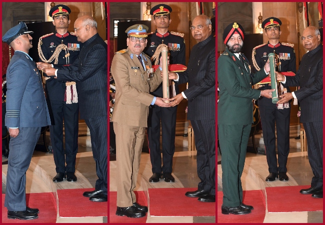 President Kovind presents Gallantry Awards at Defence Investiture Ceremony-I- Check here