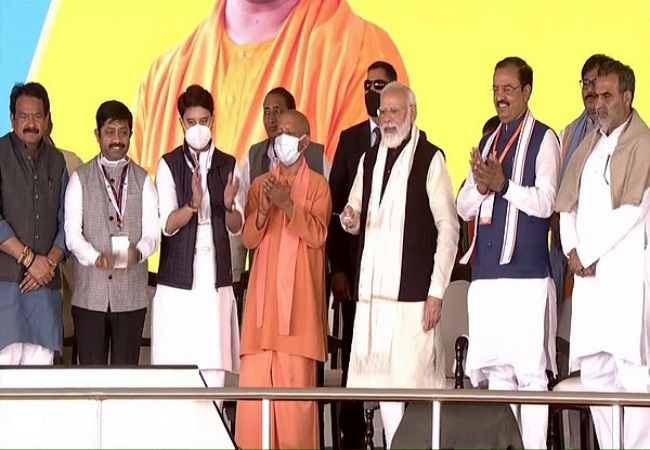 PM Modi lays foundation stone of Noida International Airport; SEE PICS