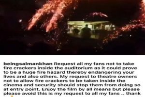 Salman Khan fans light fireworks during ‘Antim’ show in theatre; actor objects